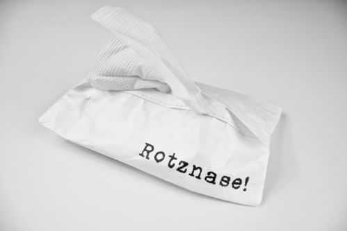 Taschentuchtäschchen "Rotznase" 13,5 x 8,5 cm